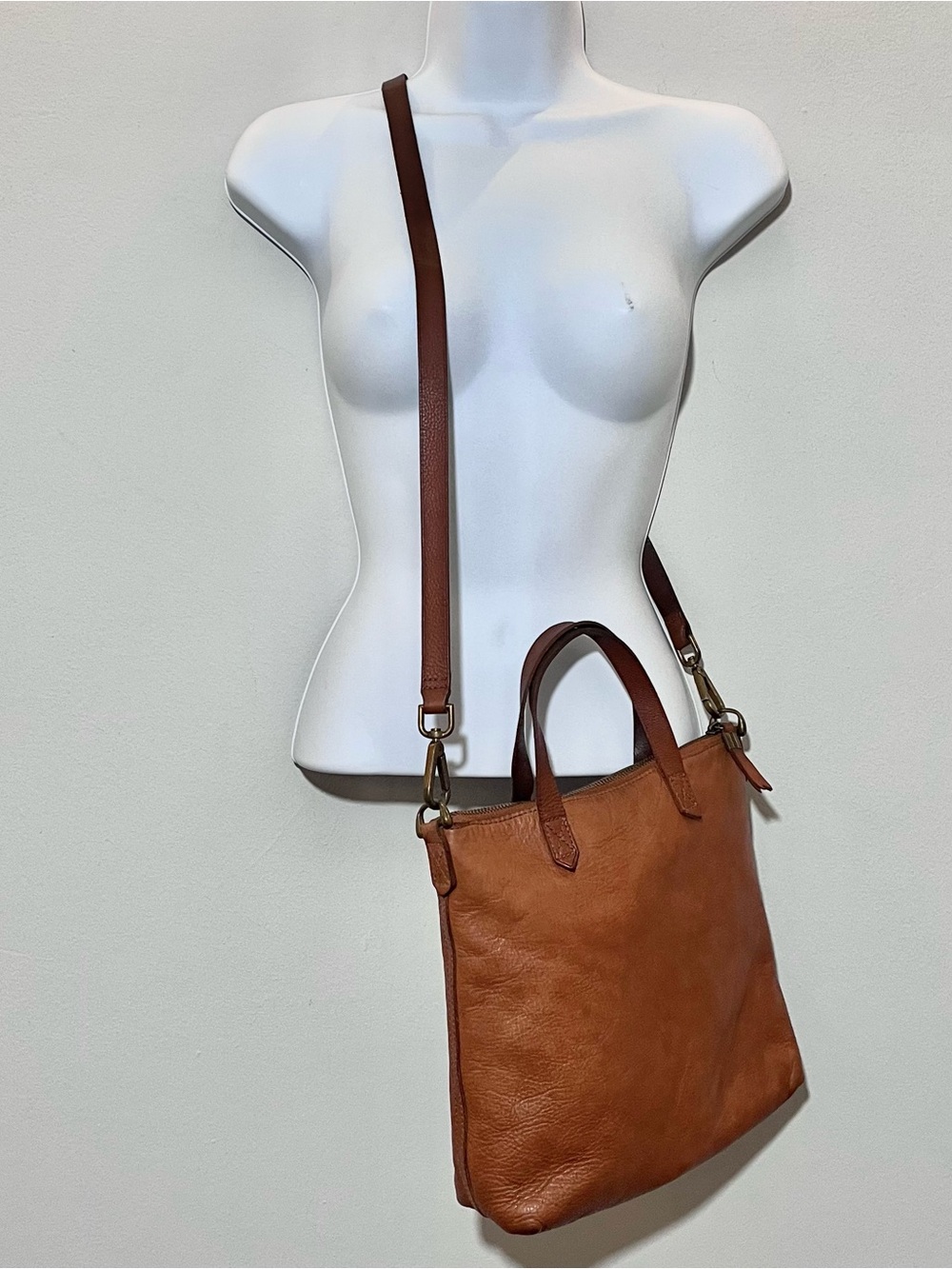 Madewell Ziptop Transport Crossbody Bag Adjustable Detach Strap Pockets Zipper - Picture 5 of 17